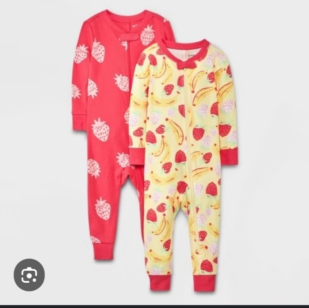 Cat & Jack Magnets Onesies 2-Pack Footless Unionsuits Size 24M